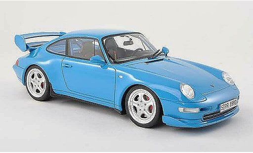 Porsche 911 RS 1/18 GT Spirit Carrera Clubsport -blauw 1995 modelauto