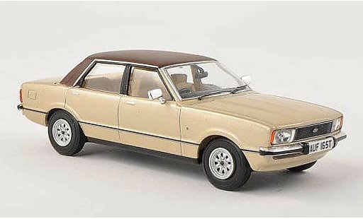 Ford Cortina Ghia 1/43 Vanguards MkIV 2.0 beige/lumineuses-brun RHD modelauto