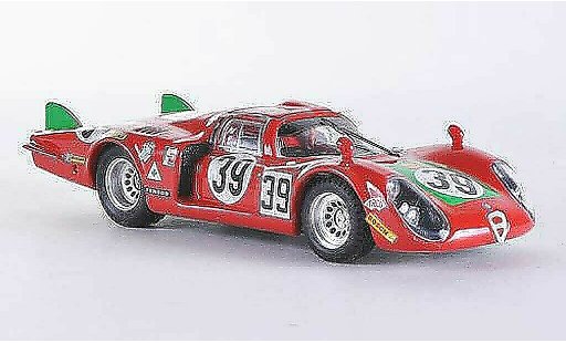 Alfa Romeo 33.2 coda lunga 1/43 Best 1968 Le Mans No.39 Giunti/Galli modelauto