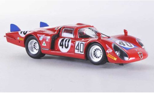 Alfa Romeo 33.2 coda lunga 1/43 Best 1968 Le Mans No.40 Casoni/Biscaldi modelauto