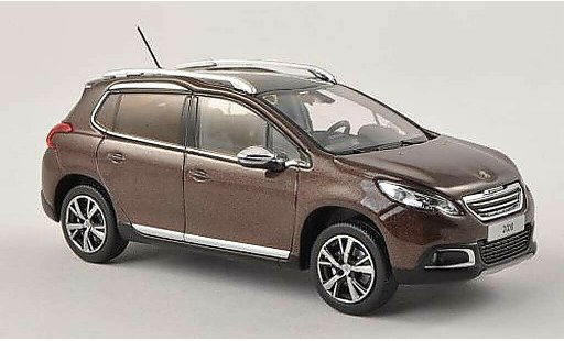 Peugeot 2008 Base 1/43 Norev zwart-brun 2013 modelauto
