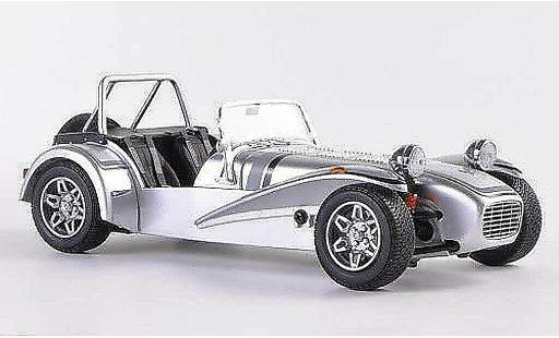 Caterham Super Seven roadster 1/18 Kyosho grijs/grijs/zwart RHD modelauto