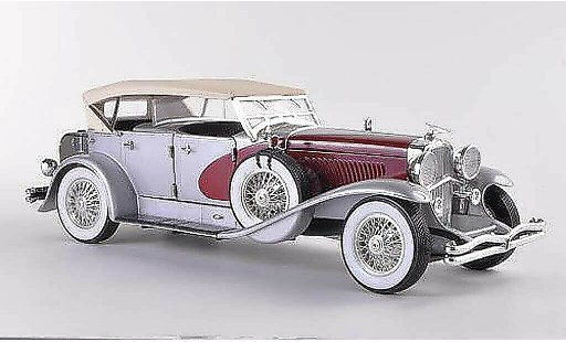Duesenberg 1934 Berline 1/18 Signature grijs grijs/rood modelauto