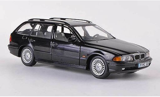 Bmw 528 touring 1/43 Schuco i (E39) zwart 1997 modelauto