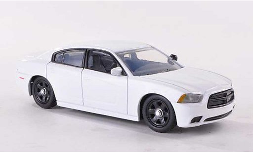 Dodge Charger Police 1/43 First Response Politie wit undekoriertes Politiefahrzeug 2012 modelauto