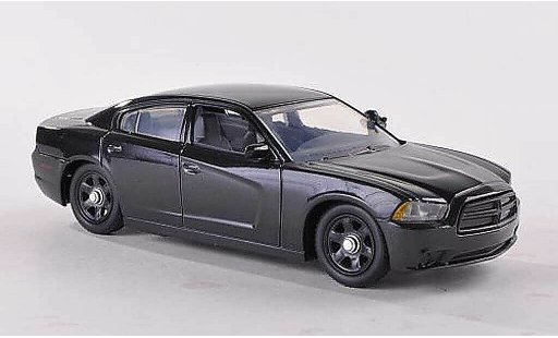 Dodge Charger Police 1/43 First Response Politie zwart undekoriertes Politiefahrzeug 2012 modelauto