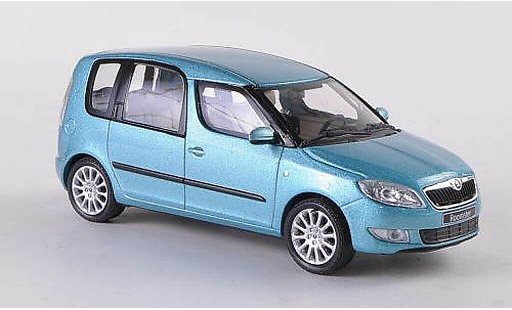 Skoda Roomster Facelift 1/43 Abrex blauw 2010 modelauto