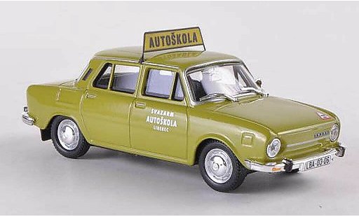 Skoda 110 Autoskola 1/43 Abrex L Svazarm Liberec gun modelauto