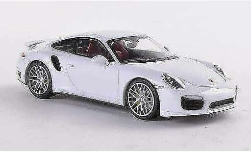 Porsche 911 Turbo S 1/43 Minichamps wit 2012 modelauto