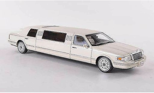 Lincoln Town Car 1997 1/43 GLM Sedan elfenbein/matwit modelauto