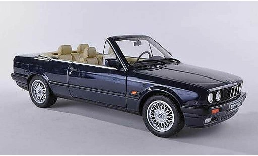 Bmw 325 Cabriolet 1/18 Ottomobile E30 i (E30) zwart-blauw modelauto