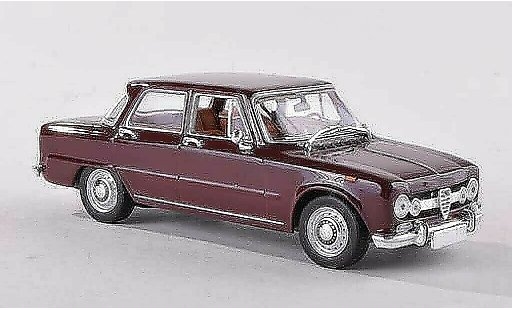 Alfa Romeo Giulia Super 1/43 Minichamps zwart-rood 1970 modelauto