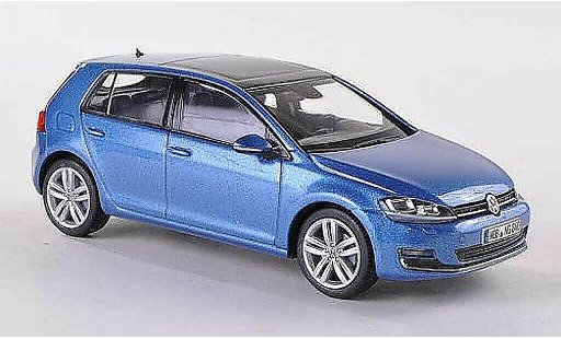 Volkswagen Golf Base 1/43 Herpa blauw 5-Turer 2013 modelauto