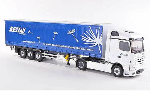 Mercedes Actros Streamspace 1/43 Eligor 2 Beziau Transports Gardinenplanen-SZ modelauto