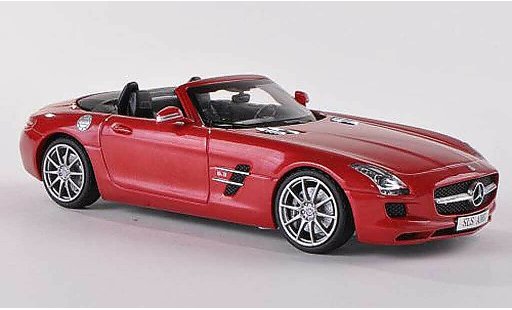 Mercedes SLS Roadster 1/43 Schuco AMG rood modelauto