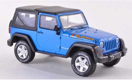 Jeep Wrangler Islander Edition 1/43 Greenlight blauw 2012 modelauto