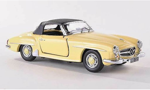 Mercedes 190 Base 1/43 Rio geel 1955 modelauto