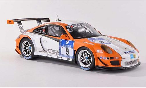 Porsche 911 GT3 1/18 Spark R hybrid No.9 Nurburgring Bergmeister/Holzer/Lietz/Ragginger 2010 modelauto