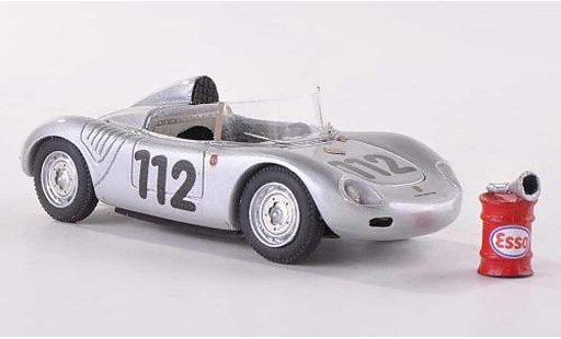 Porsche 718 Base 1/43 Jolly Model 1959 K 1500 winner Targa Florio No. 112 met Esso Kraftstoffass en Einfulltrichter modelauto