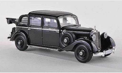 Mercedes 260 D 1/43 Esval Models Pullmann Landaulet zwart ougroen 1936 modelauto