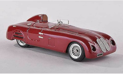 Fiat 1500 Barchetta 1/43 Jolly Model Gavini zwart-rood 1939 modelauto