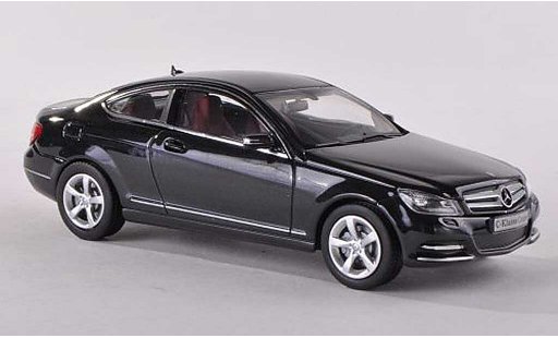 Mercedes Classe C Coupe 1/43 Norev (C204) zwart Facelift modelauto