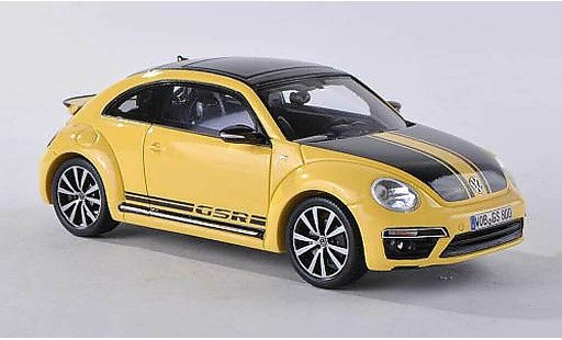 Volkswagen Beetle GSR 1/43 Spark geel/zwart 2013 modelauto