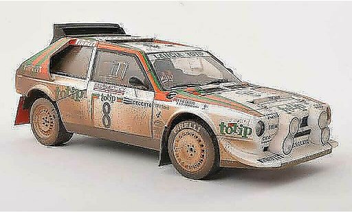 Lancia Delta S4 1/18 Autoart No.8 totip Rally Sanremo 1986 Cerrato/Cerri modelauto