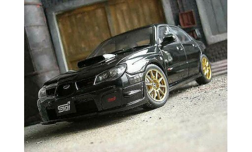 Subaru Impreza WRX 1/18 Autoart STI 2006 zwart modelauto