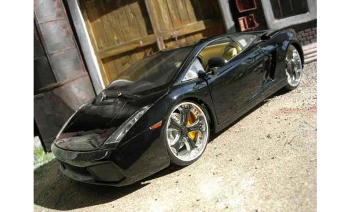 Lamborghini Gallardo SE 1/18 Playerz tuning zwart modelauto