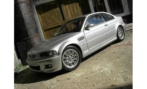 Bmw M3 coupe 1/18 Kyosho E46 grijs modelauto