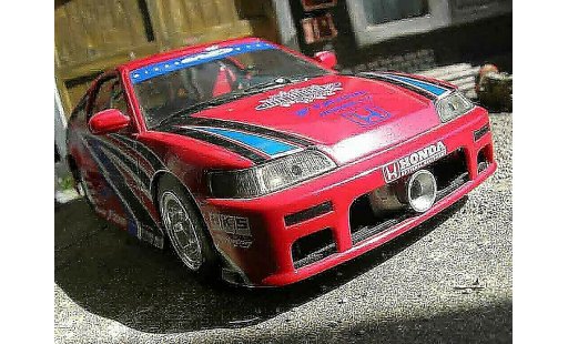 Honda CRX Base 1/18 Hot Wheels drag race rood modelauto