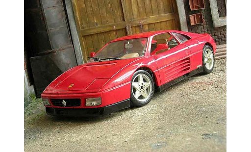Ferrari 348 TB 1/18 Burago rood modelauto