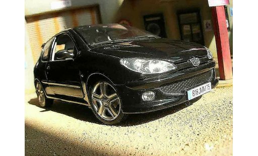 Peugeot 206 RC 1/18 Norev zwart modelauto