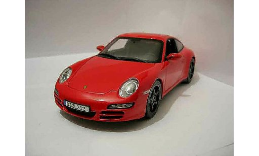 Porsche 911 4S 1/18 Norev rood modelauto