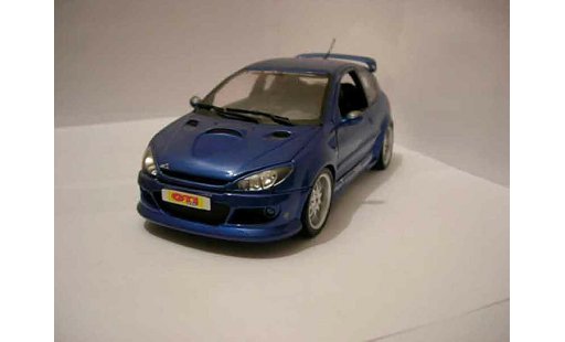 Peugeot 206 RC 1/18 Norev Esquiss Auto blauw modelauto