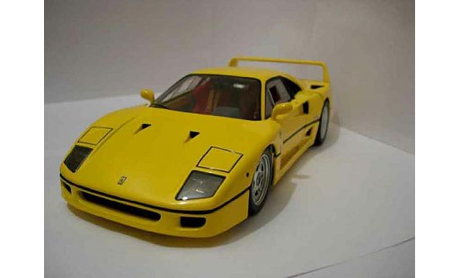 Ferrari F40 Coupe 1/18 Hot Wheels Elite geel modelauto