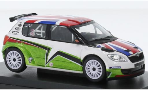 Modelauto Skoda Fabia S2000 II FL UK Mikkelsen Design 2011 1/43 Abrex