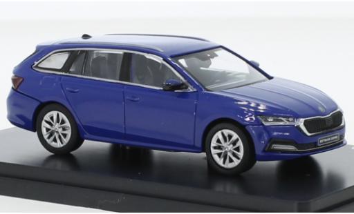 Modelauto Skoda Octavia Combi IV blauw 2020 1/43 Abrex