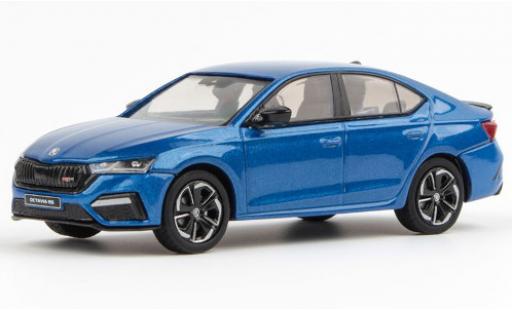 Modelauto Skoda Octavia RS IV metallic blauw 2020 1/43 Abrex