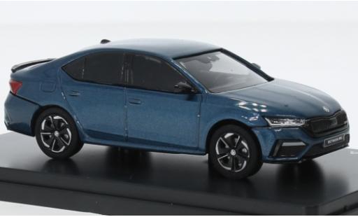 Modelauto Skoda Octavia RS IV metallic blauw 2020 1/43 Abrex