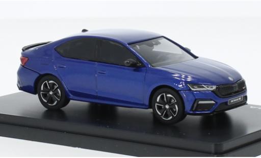 Modelauto Skoda Octavia RS IV metallic blauw 2020 1/43 Abrex