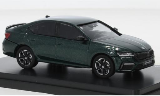 Modelauto Skoda Octavia RS IV metallic groen 2020 1/43 Abrex
