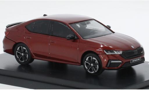 Modelauto Skoda Octavia RS IV metallic oranje 2020 1/43 Abrex