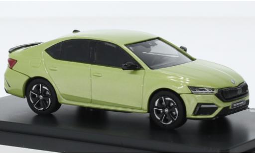 Modelauto Skoda Octavia RS IV metallic la chaux 2020 1/43 Abrex