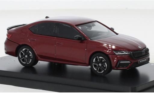 Modelauto Skoda Octavia RS IV metallic rood 2020 1/43 Abrex