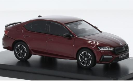 Modelauto Skoda Octavia RS IV metallic rood 2020 1/43 Abrex