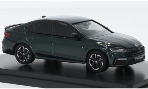 Modelauto Skoda Octavia RS IV metallic groen 2020 1/43 Abrex