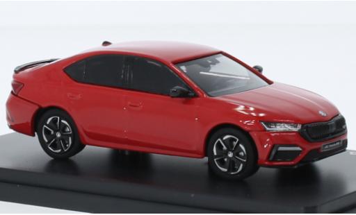 Modelauto Skoda Octavia RS IV rood 2020 1/43 Abrex