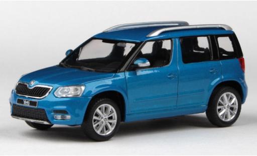 Modelauto Skoda Yeti FL metallic blauw 2013 1/43 Abrex